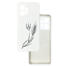 Чехол накладка Silicone Cover Soft Touch Ukraine Xiaomi Redmi Note 12 4G Колосок