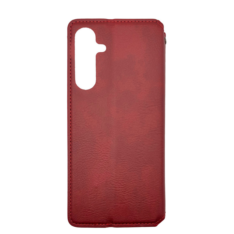 Чехол книжка кожаный Cubic Samsung A55 Красный