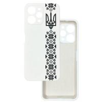Чохол накладка Silicone Cover Soft Touch Ukraine Xiaomi Redmi 12 4g Герб+вишиванка