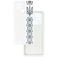 Чохол накладка Silicone Cover Soft Touch Ukraine Xiaomi Redmi 10С Герб+вишиванка