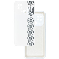 Чехол накладка Silicone Cover Soft Touch Ukraine Xiaomi Redmi 10С Герб+вышиванка
