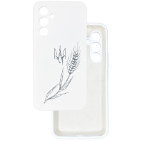Чохол накладка Silicone Cover Soft Touch Ukraine Samsung A54 5g Колосок