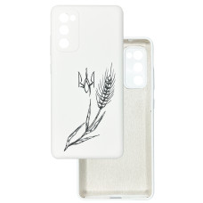 Чохол накладка Silicone Cover Soft Touch Ukraine Samsung S20 FE / S20 lite Колосок