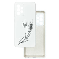 Чохол накладка Silicone Cover Soft Touch Ukraine Samsung A52 Колосок