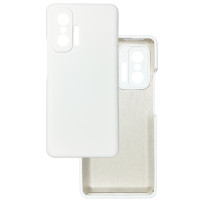 Чехол накладка Silicone Cover Soft Touch ЗК Xiaomi 11T / 11T Pro белый