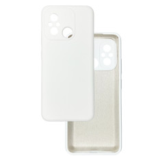 Чехол накладка Silicone Cover Soft Touch Xiaomi Redmi 12C / 11A Белый