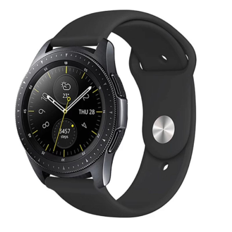 Ремешок Amazfit/Samsung silicone 22mm черный