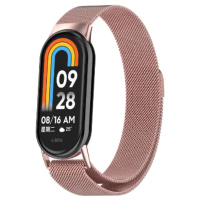Ремінець Mi Smart band 8 / 9 Milanese Loop рожеве золото