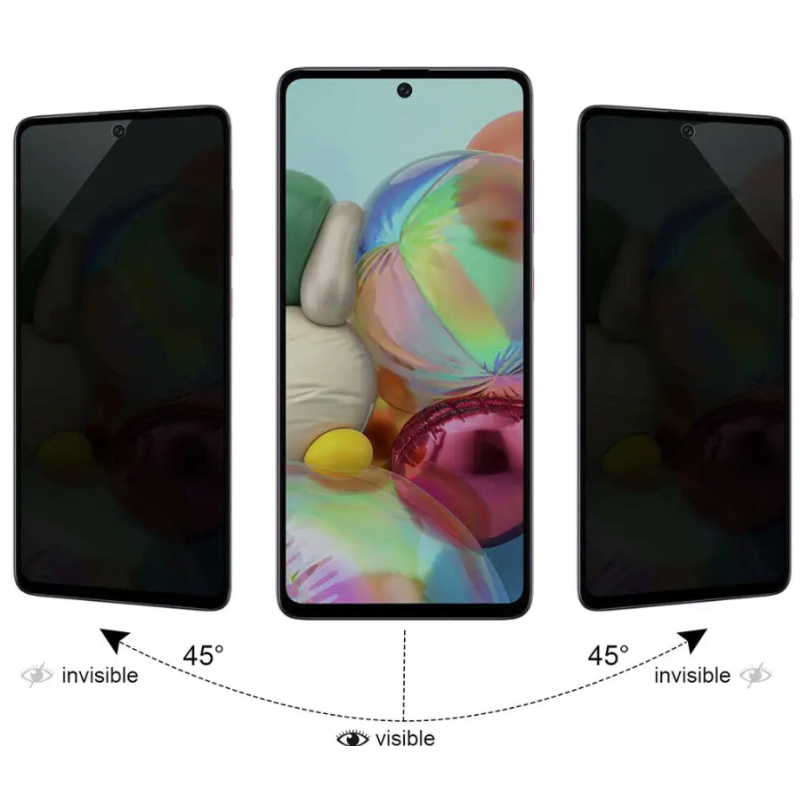 Захисне скло Samsung A50/A30/A31/M30s/M31/M21/M30 Антишпигун Premium