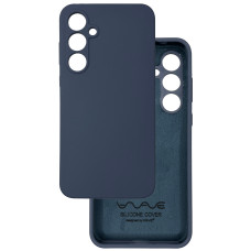 Чехол накладка Silicone Cover Soft Touch ЗК Samsung A55 Темно-синий