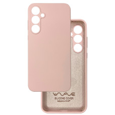 Чехол накладка Silicone Cover Soft Touch ЗК Samsung A55 Пудра