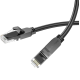Патч корд (мережевий кабель) Borofone BUS01 6gb 1m Black