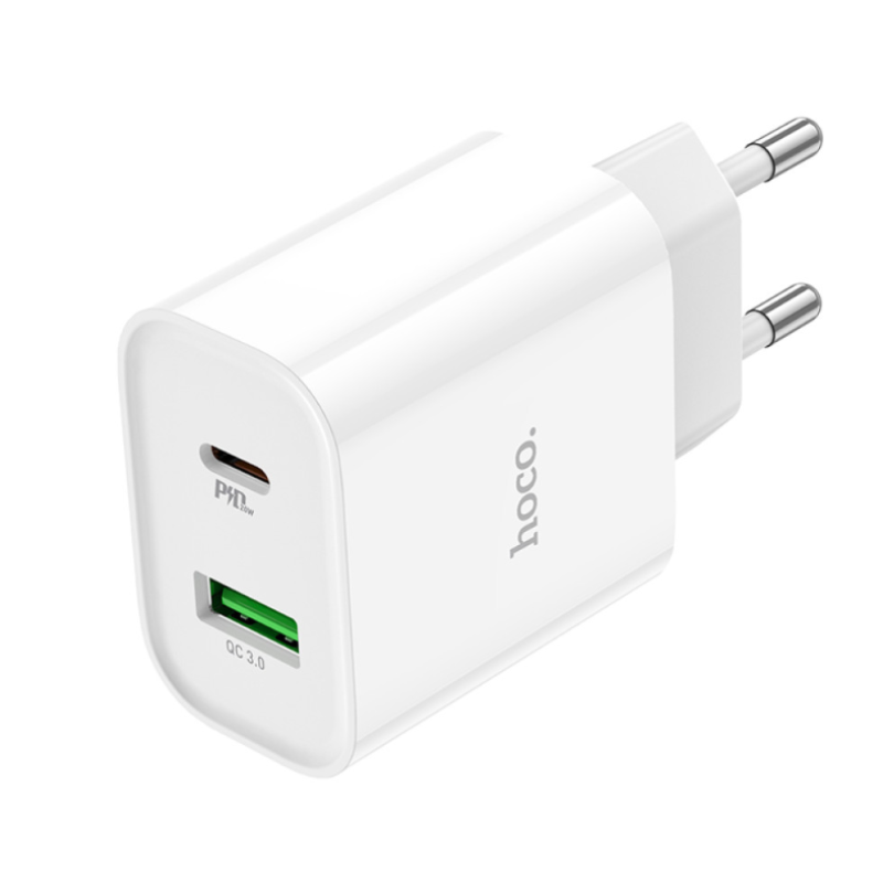 Мережевий адаптер Hoco C80A Plus Rapido PD20W+QC3.0