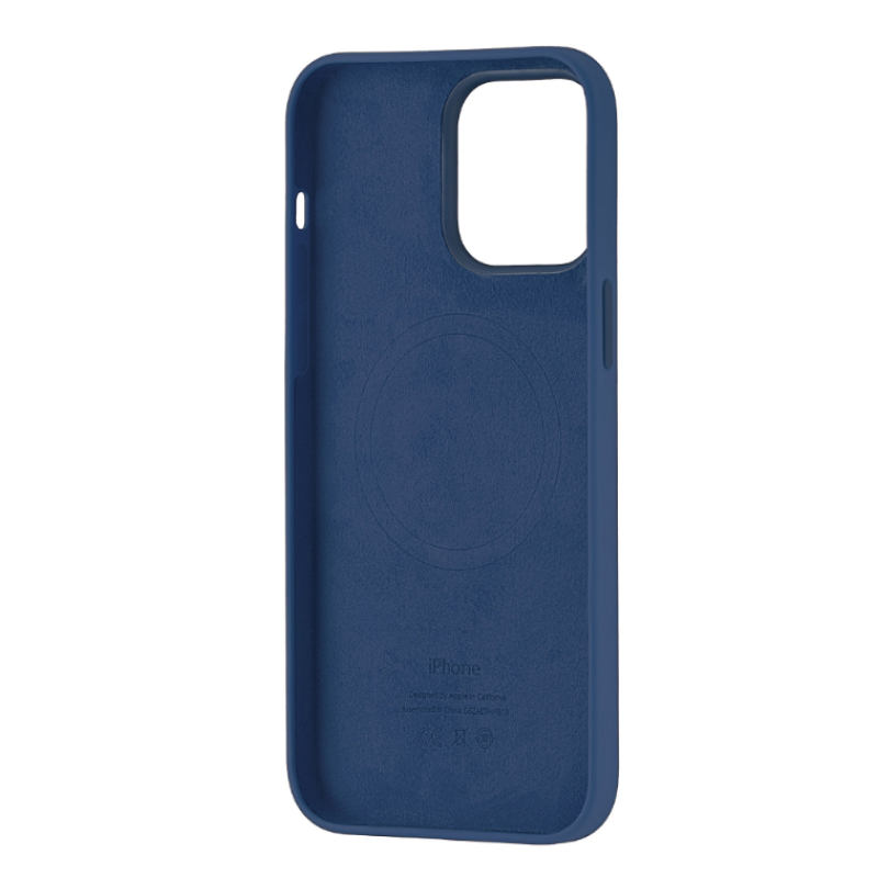 Чехол Silicone Case Original with MagSafe с анимацией iPhone 14 Pro Max Синий (Storm Blue)