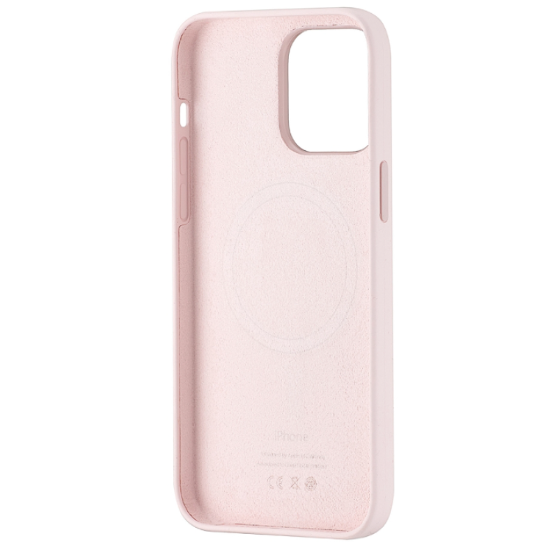 Чехол Silicone Case Original with MagSafe с анимацией iPhone 15 Pro Max Розовый (Light Sand)
