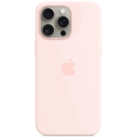 Чохол Silicone Case Original with MagSafe з анімацією iPhone 15 Pro Max Рожевий (Light Sand)