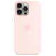 Чехол Silicone Case Original with MagSafe с анимацией iPhone 15 Pro Max Розовый (Light Sand)