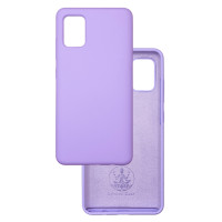 Чохол накладка Silicone Cover Soft Touch ОК Samsung A51 лаванда