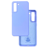 Чехол накладка Silicone Cover Soft Touch ОК  Samsung S21 FE лаванда
