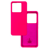 Чехол накладка Silicone Cover Soft Touch ОК Xiaomi Redmi Note 13 Pro 5G / POCO X6 фуксия