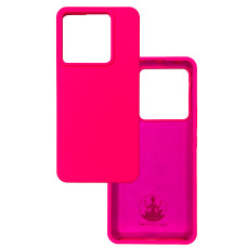 Чехол накладка Silicone Cover Soft Touch ОК Xiaomi Redmi Note 13 Pro 5G / POCO X6 фуксия
