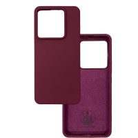 Чохол накладка Silicone Cover Soft Touch ВК Xiaomi Redmi Note 13 Pro 5g / POCO X6 бордовий