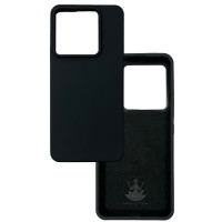 Чехол накладка Silicone Cover Soft Touch ОК Xiaomi Redmi Note 13 Pro 5G / POCO X6 черный