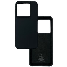 Чехол накладка Silicone Cover Soft Touch ОК Xiaomi Redmi Note 13 Pro 5G / POCO X6 черный