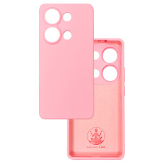 Чехол накладка Silicone Cover Soft Touch ЗК  Xiaomi Redmi Note 13 Pro 4G / Note 14S Розовый