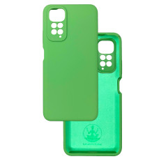 Чехол накладка Silicone Cover Soft Touch ЗК Xiaomi Redmi Note 11 4G Мятный