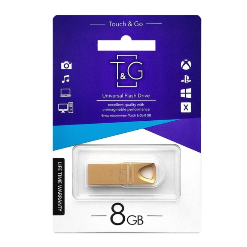 USB Flash T&G TG117 8Gb 2.0 gold
