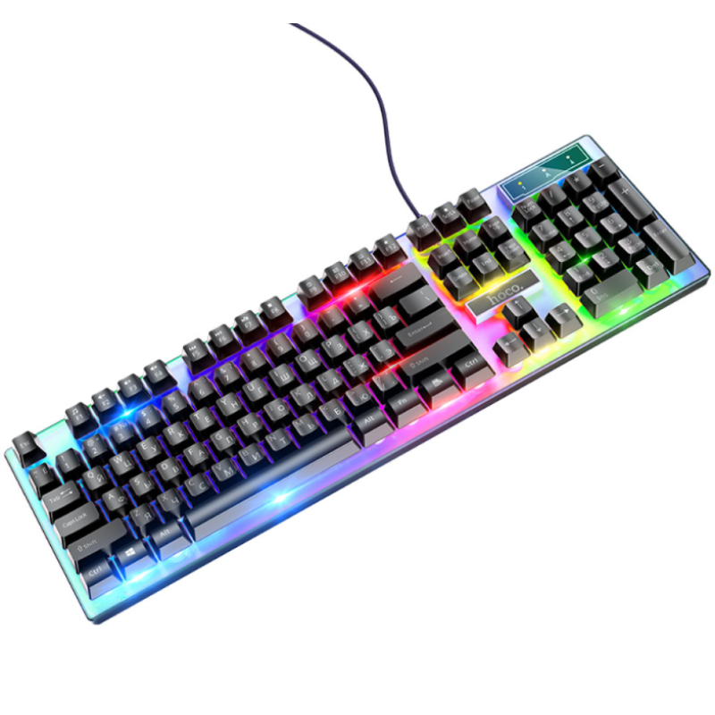 Клавіатура Hoco GM18 Luminous RGB + ведмедик (Провідні)