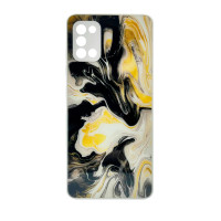 Чохол накладка Marble Glass Samsung A31 Білий