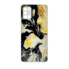 Чохол накладка Marble Glass Samsung A31 Білий