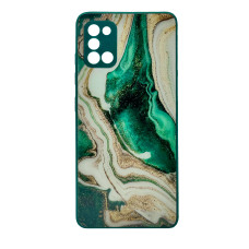 Чохол накладка Marble Glass Samsung A31 Зелений