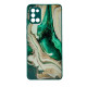 Чохол накладка Marble Glass Samsung A31 Зелений