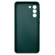 Чехол накладка Marble Glass Samsung S21 FE Зеленый