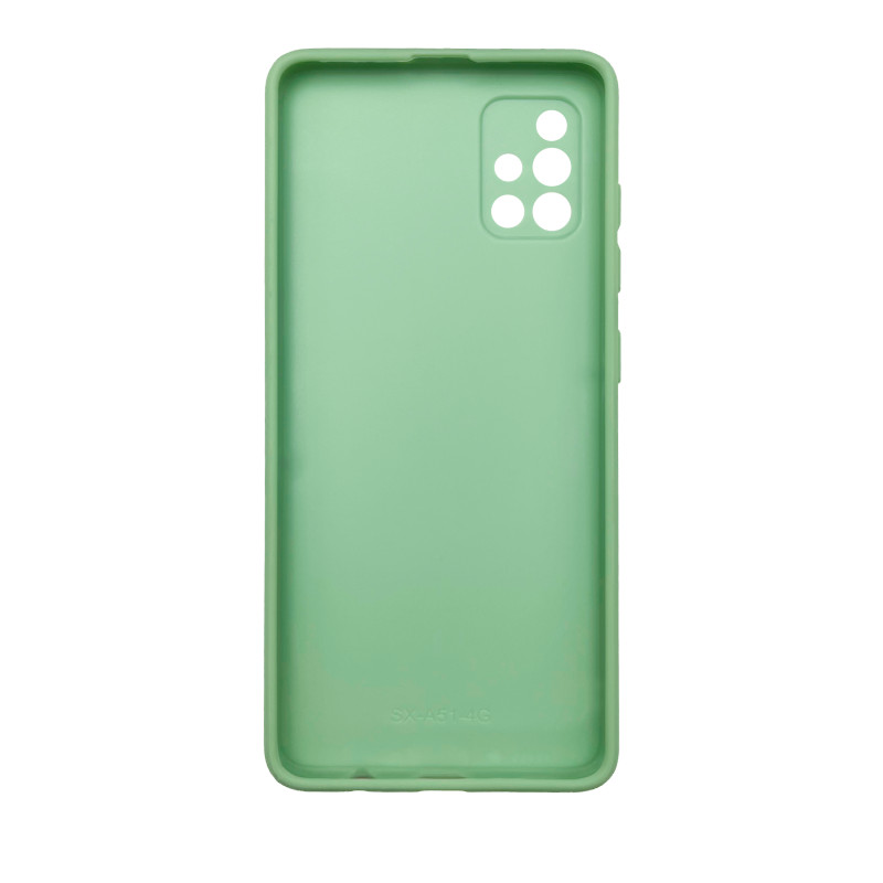 Чехол накладка Marble Glass Samsung A51 Мятный
