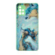 Чехол накладка Marble Glass Samsung A51 Мятный