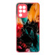 Чехол накладка Marble Glass Samsung A22 / M32 / M22 Розовый