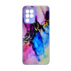 Чехол накладка Marble Glass Samsung A22 / M32 / M22 Лаванда