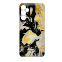 Чохол накладка Marble Glass Samsung A24 / M34 Білий