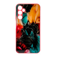 Чохол накладка Marble Glass Samsung A24 / M34 Рожевий