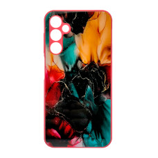 Чохол накладка Marble Glass Samsung A24 / M34 Рожевий