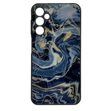 Чохол накладка Marble Glass Samsung A24 / M34 Графітовий