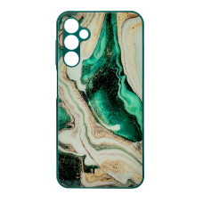 Чехол накладка Marble Glass Samsung A24 / M34 Зеленый