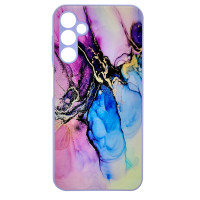Чохол накладка Marble Glass Samsung A24 / M34 Лаванда