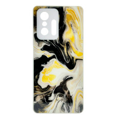 Чохол накладка Marble Glass Xiaomi 11T / 11T Pro Білий