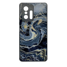 Чохол накладка Marble Glass Xiaomi 11T / 11T Pro Графітовий