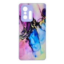 Чохол накладка Marble Glass Xiaomi 11T / 11T Pro Лаванда